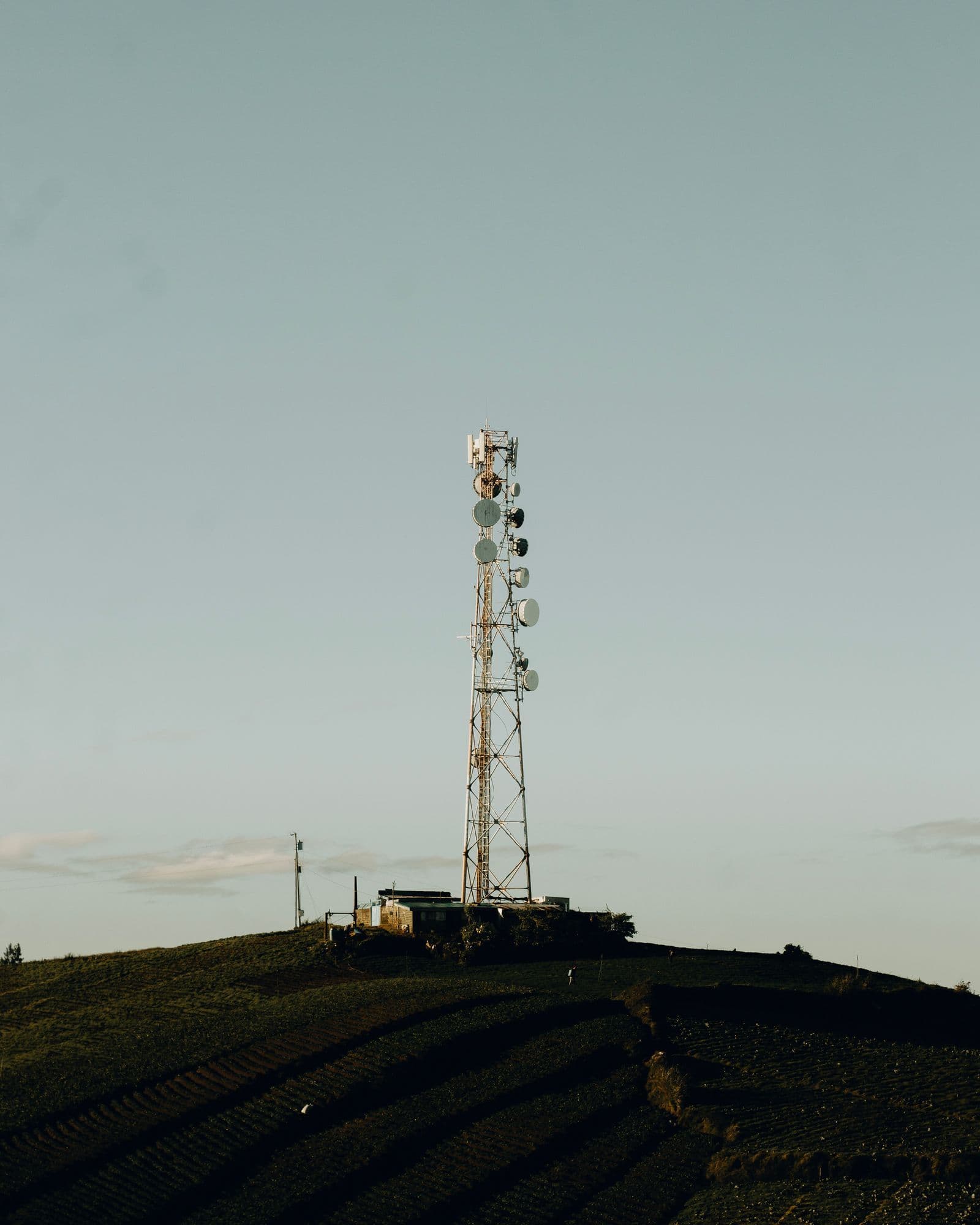 Fixed wireless antenna installed on a regional Australian home