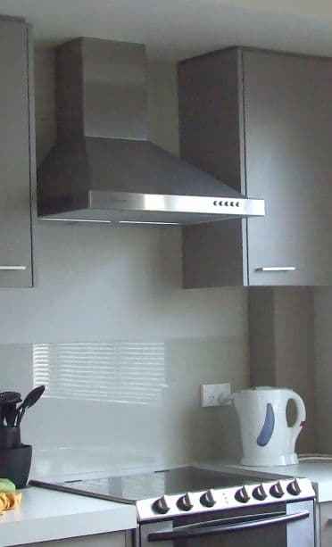 Modern electric cooktop in a household kitchen