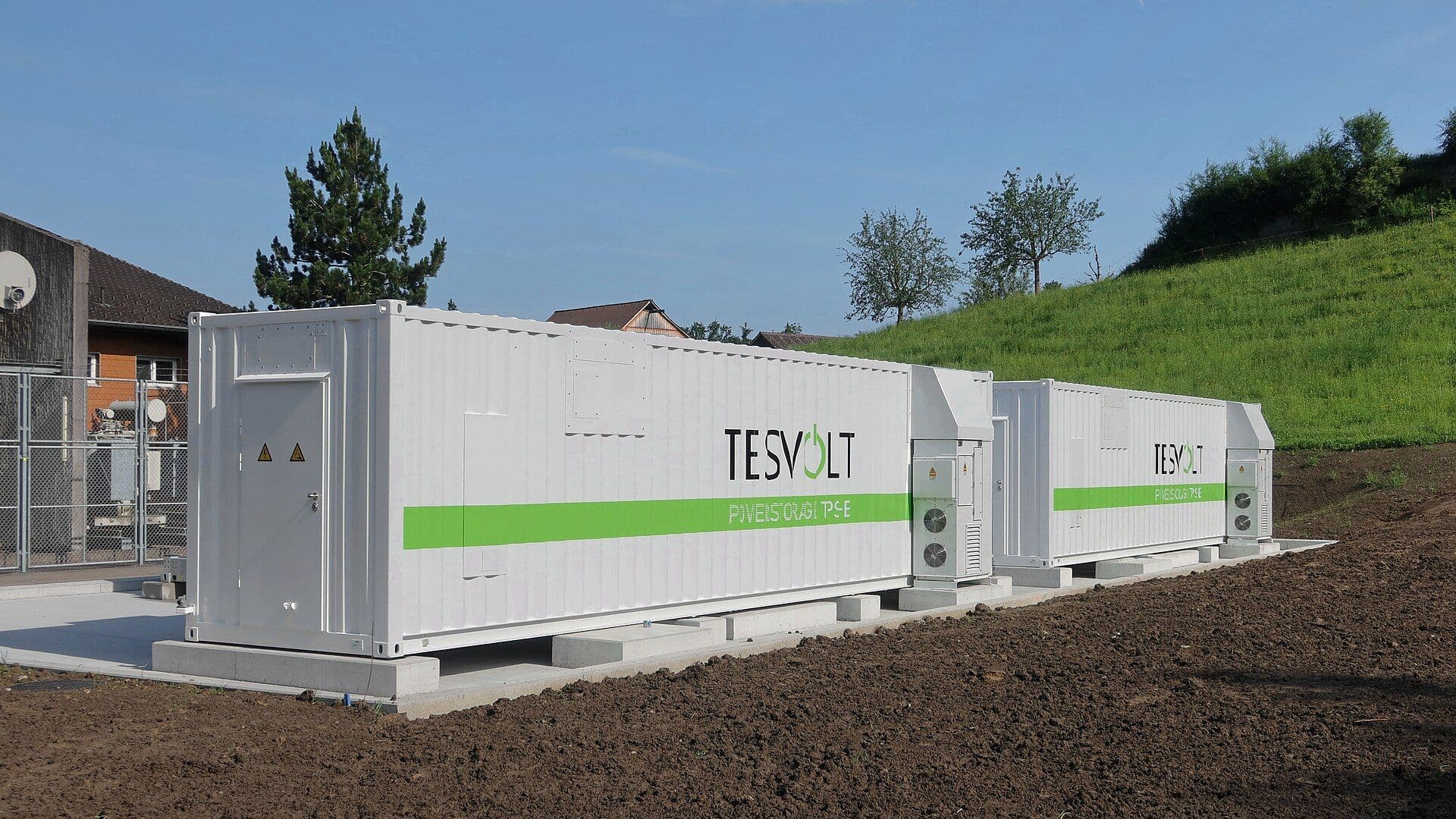 Battery storage equipment serving a local community