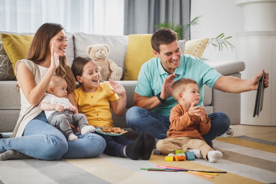 Family Playing