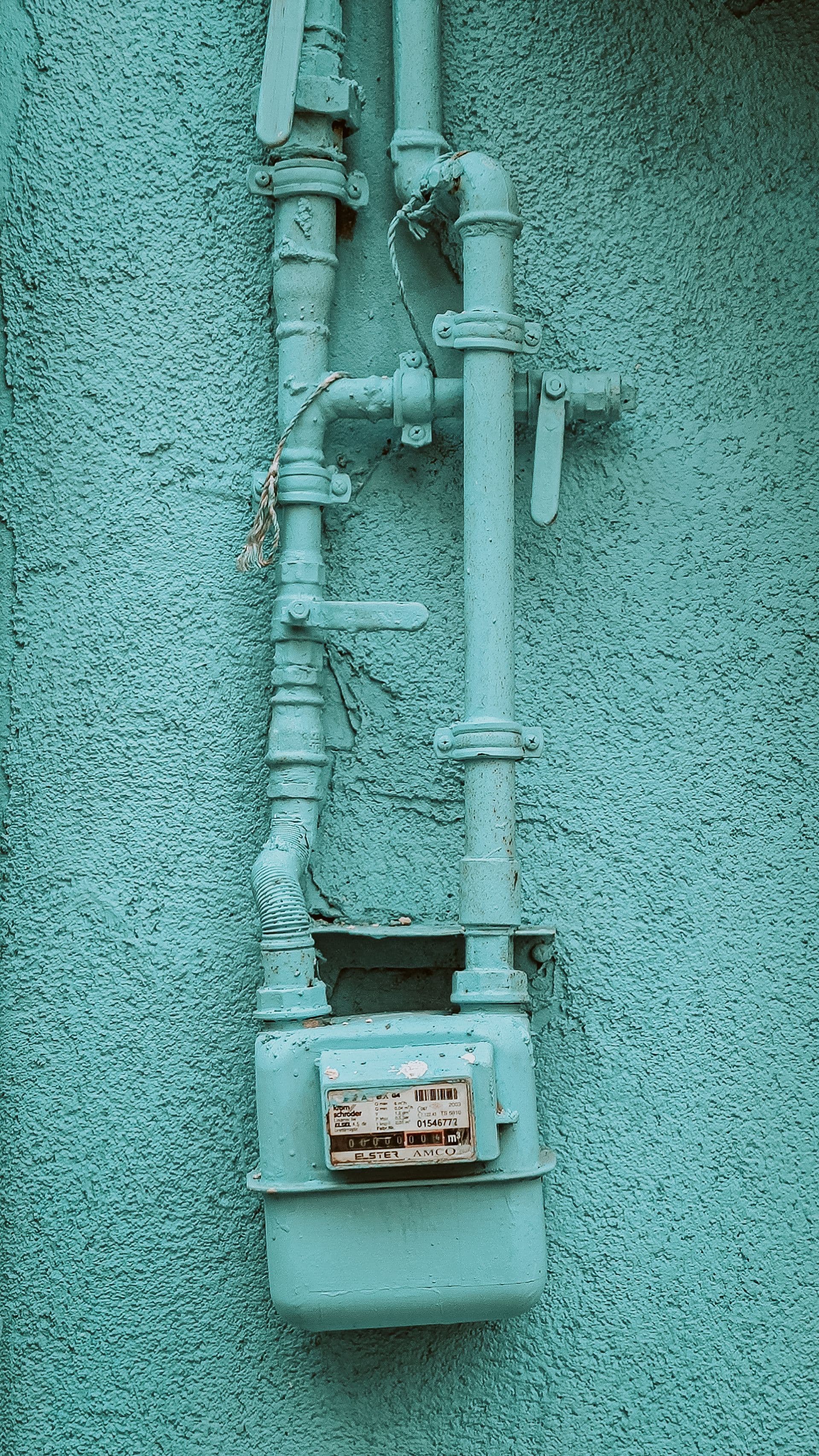 Residential gas meter used to check a household bill