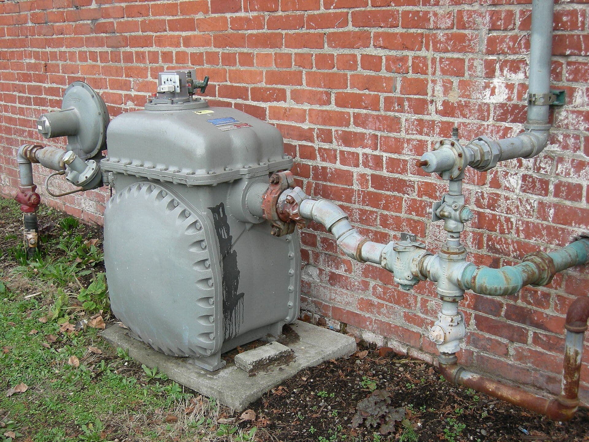 Gas meter used to explain gas supply and usage charges