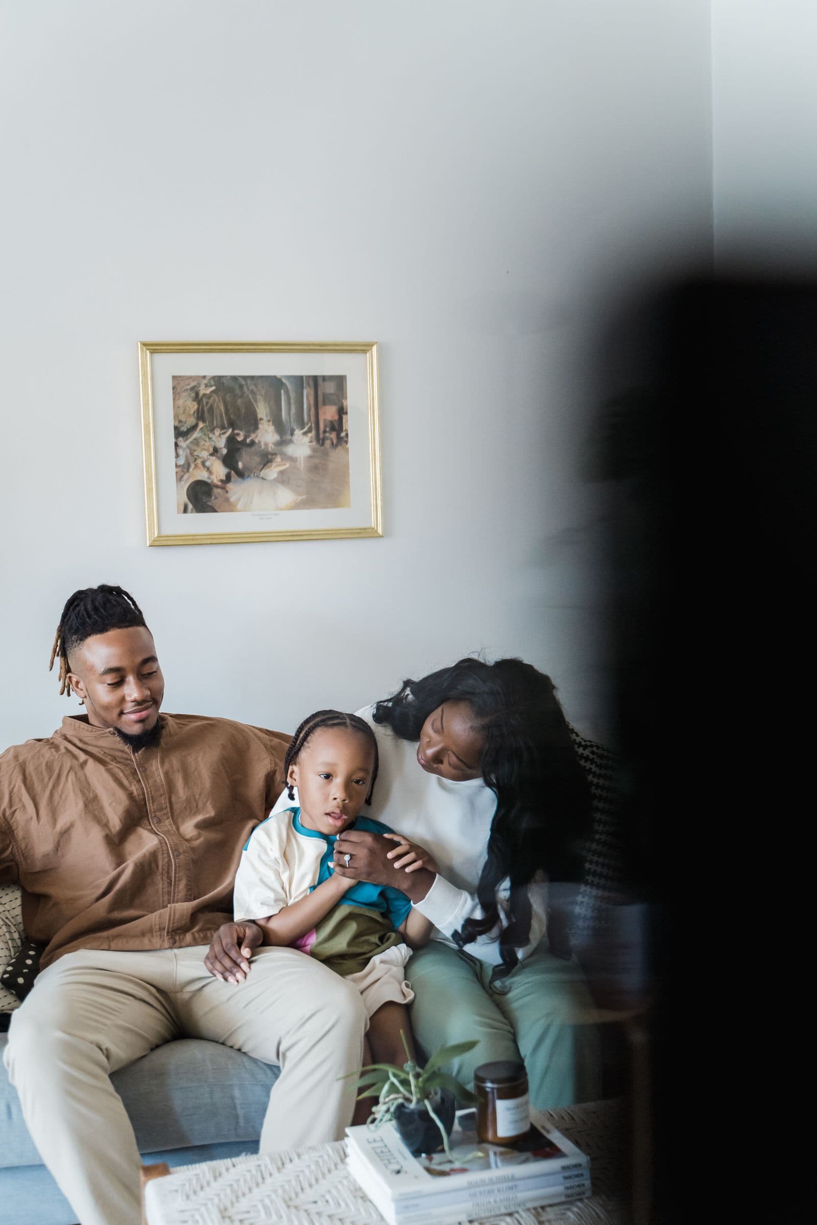 Family using streaming and Wi-Fi during the evening busy period