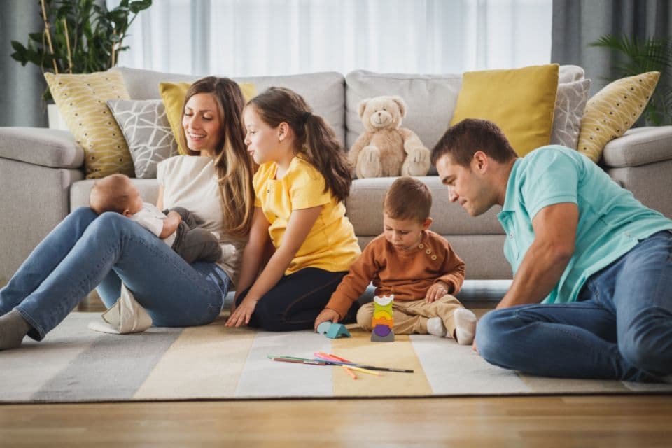 Family Playing